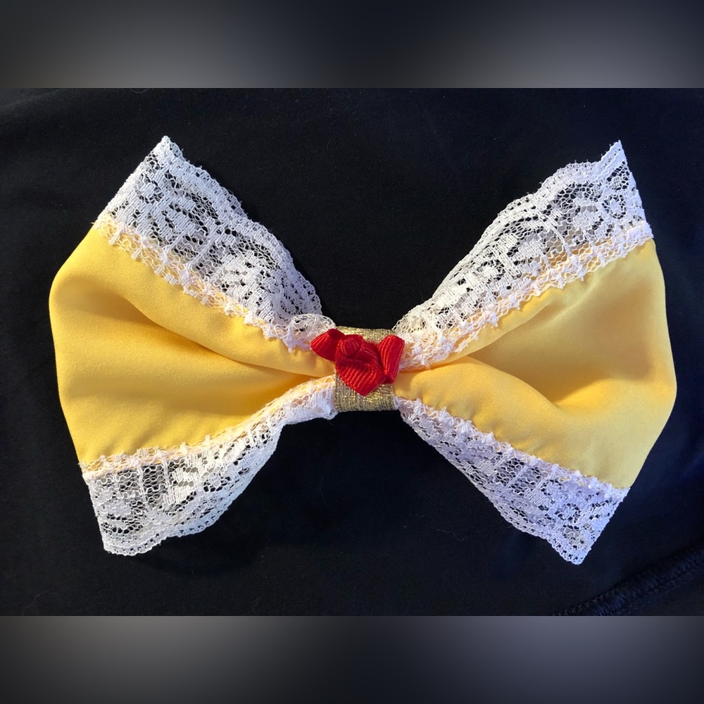 Belle Beauty And The Beast Oversized Hair Bow